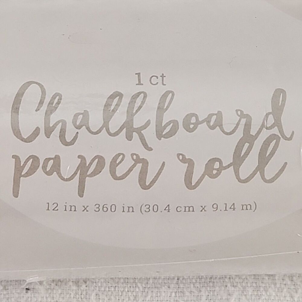 Chalkboard Paper Roll Chalk Board Paint Alternative 12" X 360" 1 Foot X 30 Foot